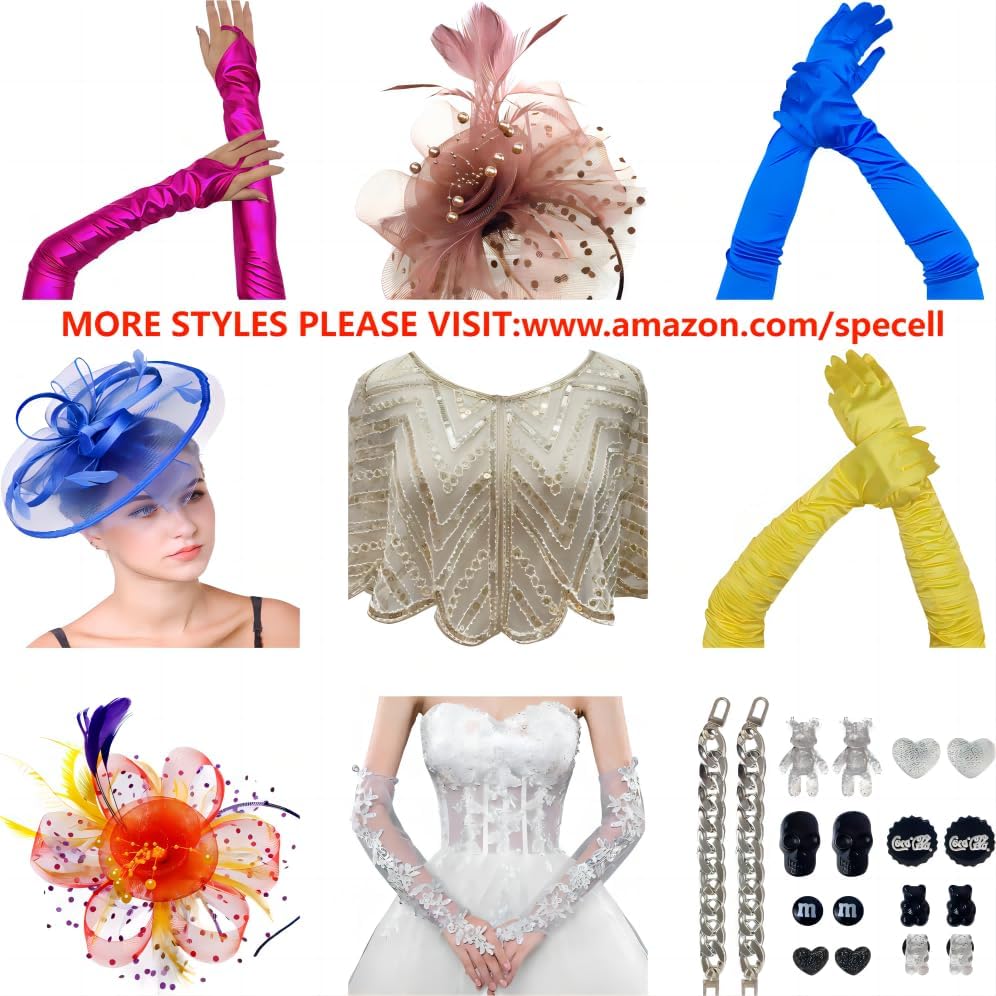 Miniatura 3 de Handmade Fascinator Hat for Women,1920s Tea Party Kentucky Fascinator Hat Pillbox Hat Feather Fascinator for Cocktail Wedding