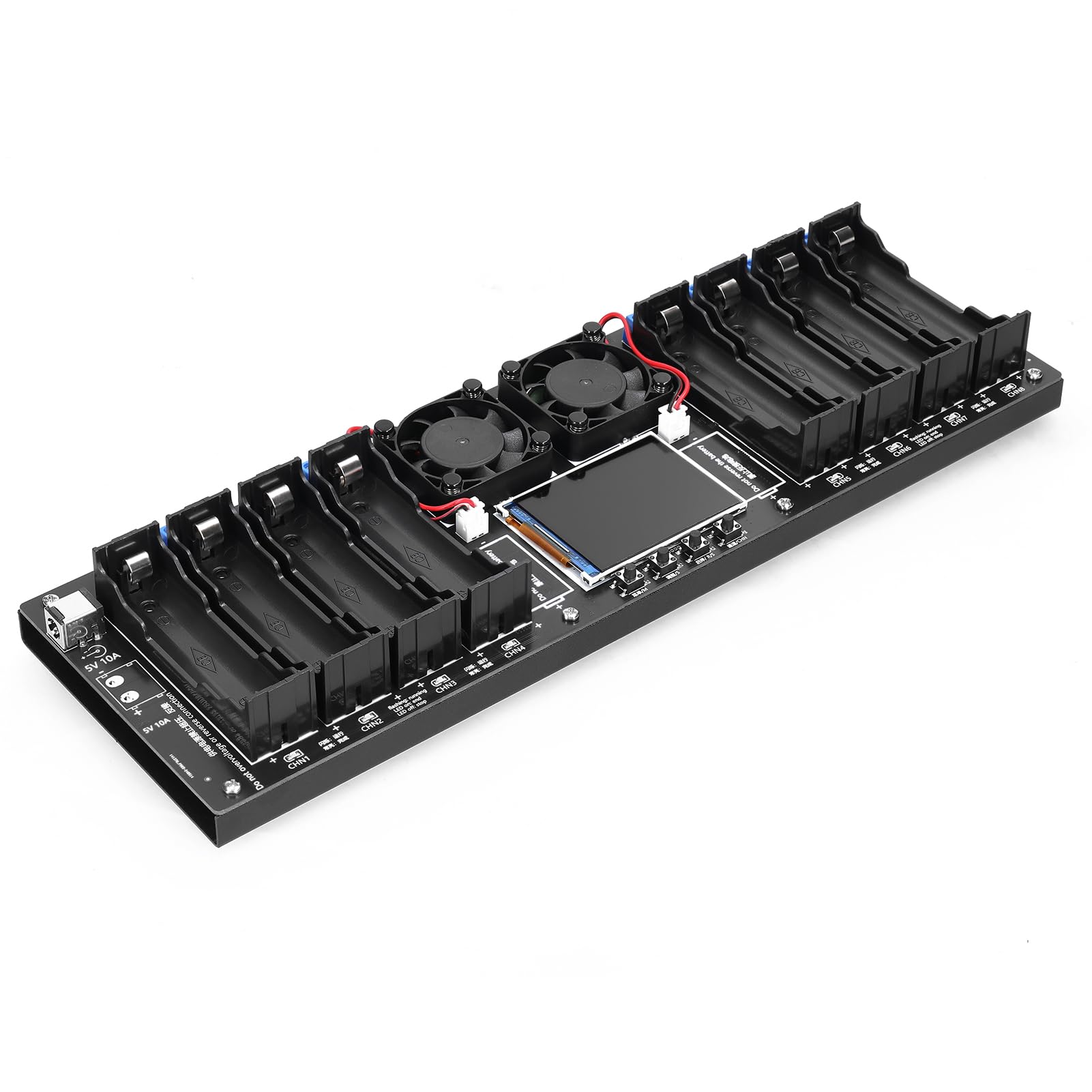 Tester batteria a 8 canali display TFT da 2,4 pollici Test di capacità della batteria con funzionalità multimodale Sicurezza migliorata e visualizzazione intuitiva