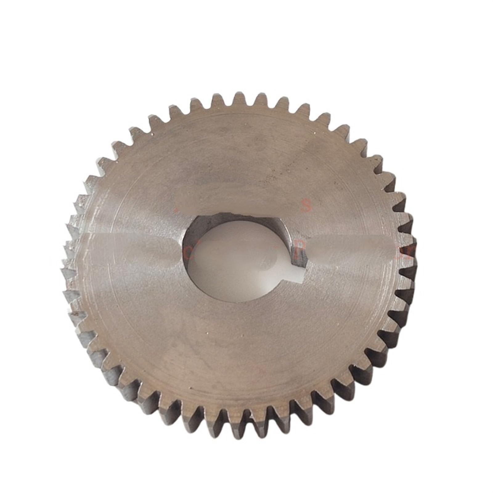 Bevel Gear Pinion Hardware Mechanical Flat 45 Steel 1.25 Mod 46 Teeth Gear Pin Hard Carbon Metal Standard External Spur Gear 1.25mod 46teeth(18mm with Keyway)