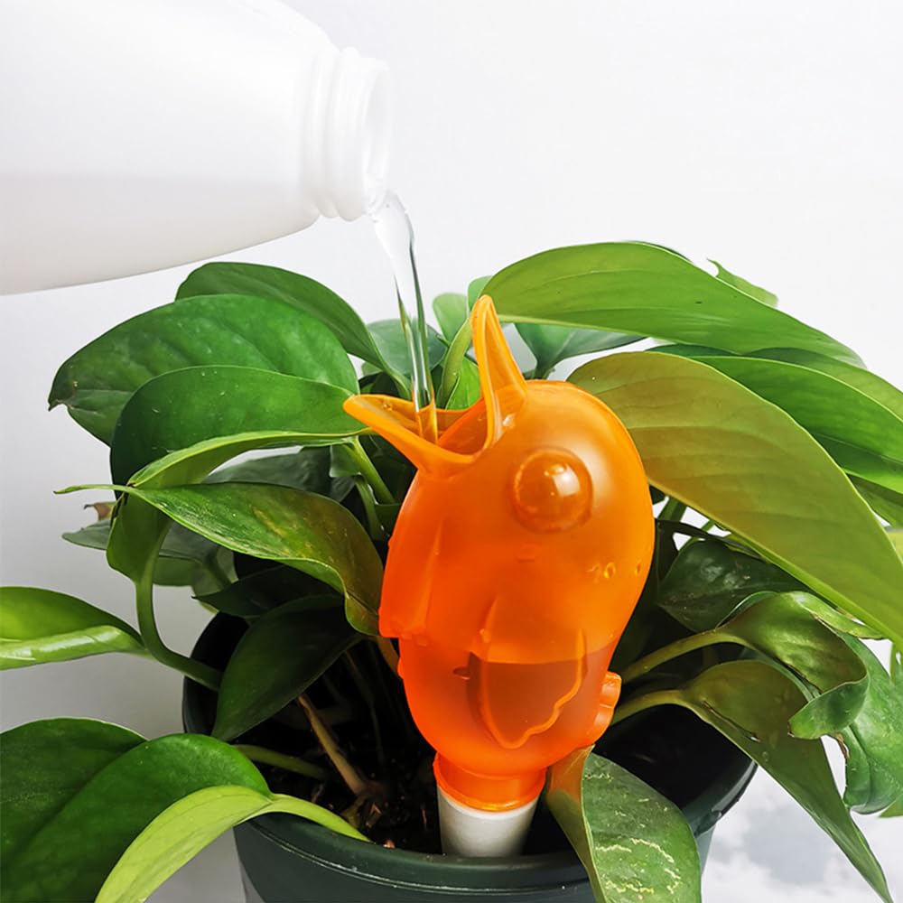 MiOYOOW Lot de 2 Globes d'arrosage pour Plantes, Bulbes d'Arrosage Goutte à Goutte Automatique, Arroseur à Plantes en Forme d'oiseau Dispositif d'arrosage Automatique pour Plantes d'Interieur Fleurs