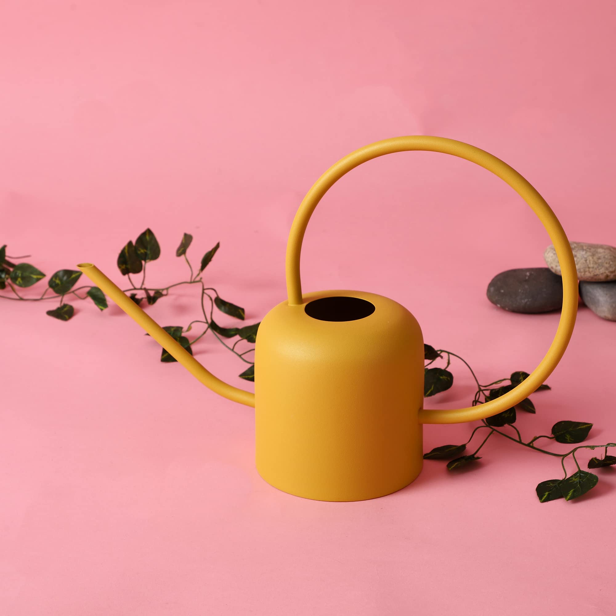 OPAXA LIVING - Yellow Textured Stainless Steel Plant Watering Can Handcrafted, 2L, (Pack of 1) (B0BB9QV3PQ) Amazon Price History, Amazon Price Tracker