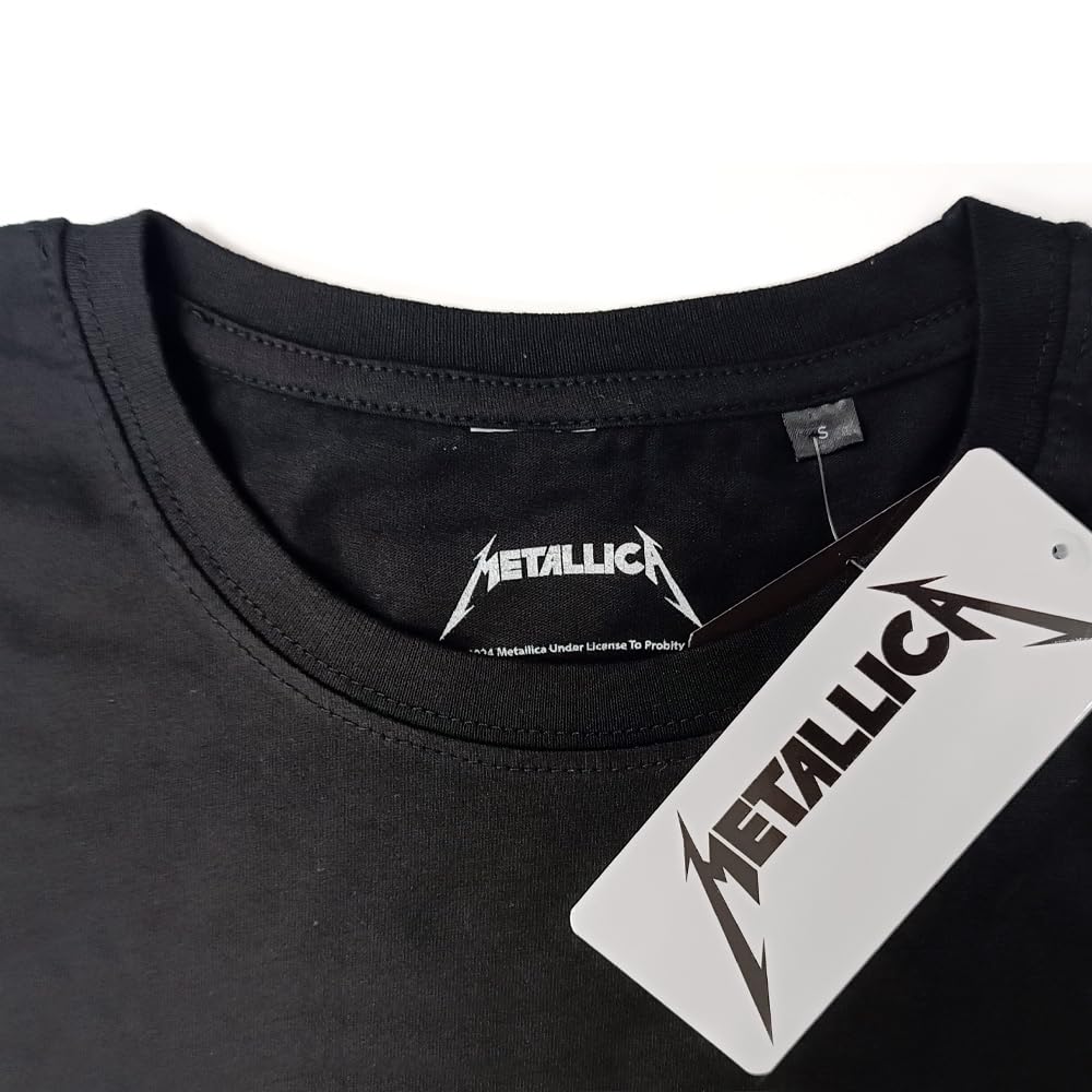 Metallica T-shirt And Justice for all. Oficjalna koszulka rockowa z zespołu Heavy Metal, koszulka unisex dla dorosłych chłopców.