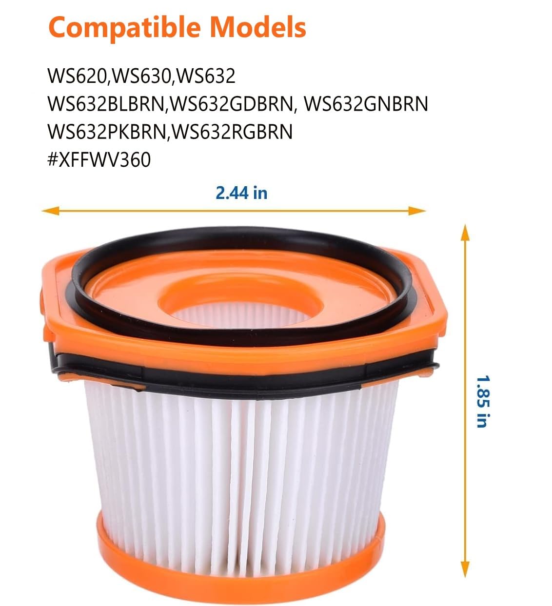 6 Filtri Per Sistema Wandvac WV360 WS620 WS630 WS632 Stick