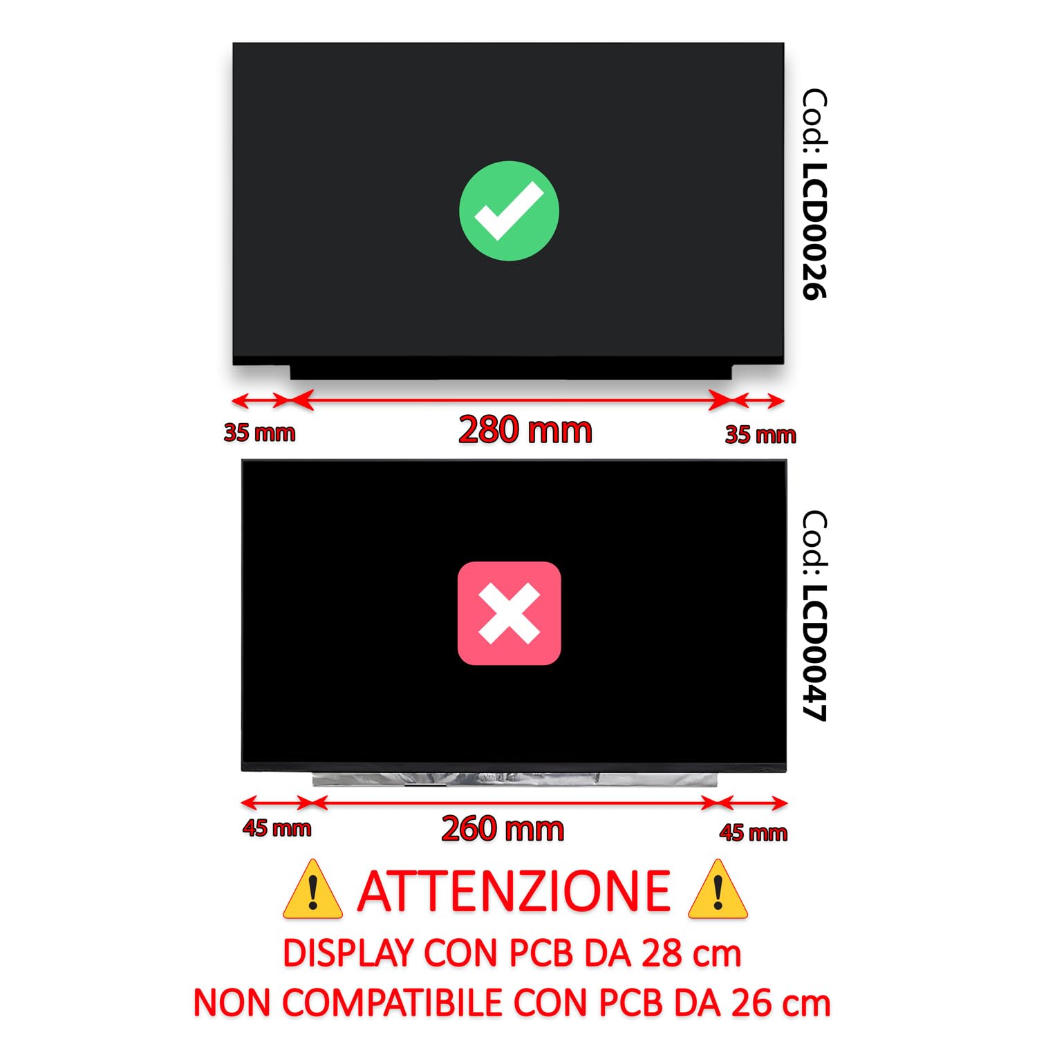 NewNet Pannello LCD - Monitor Schermo Display Compatibile per N156HCA-EAB Rev.C2 N156HCA-EN1 Rev.C1 N156HCA-EN1 Rev.C2 N156HCG-EN1 Rev.C1 [ 15.6 Pollici Full HD - 1920x1080-30 Pin ]