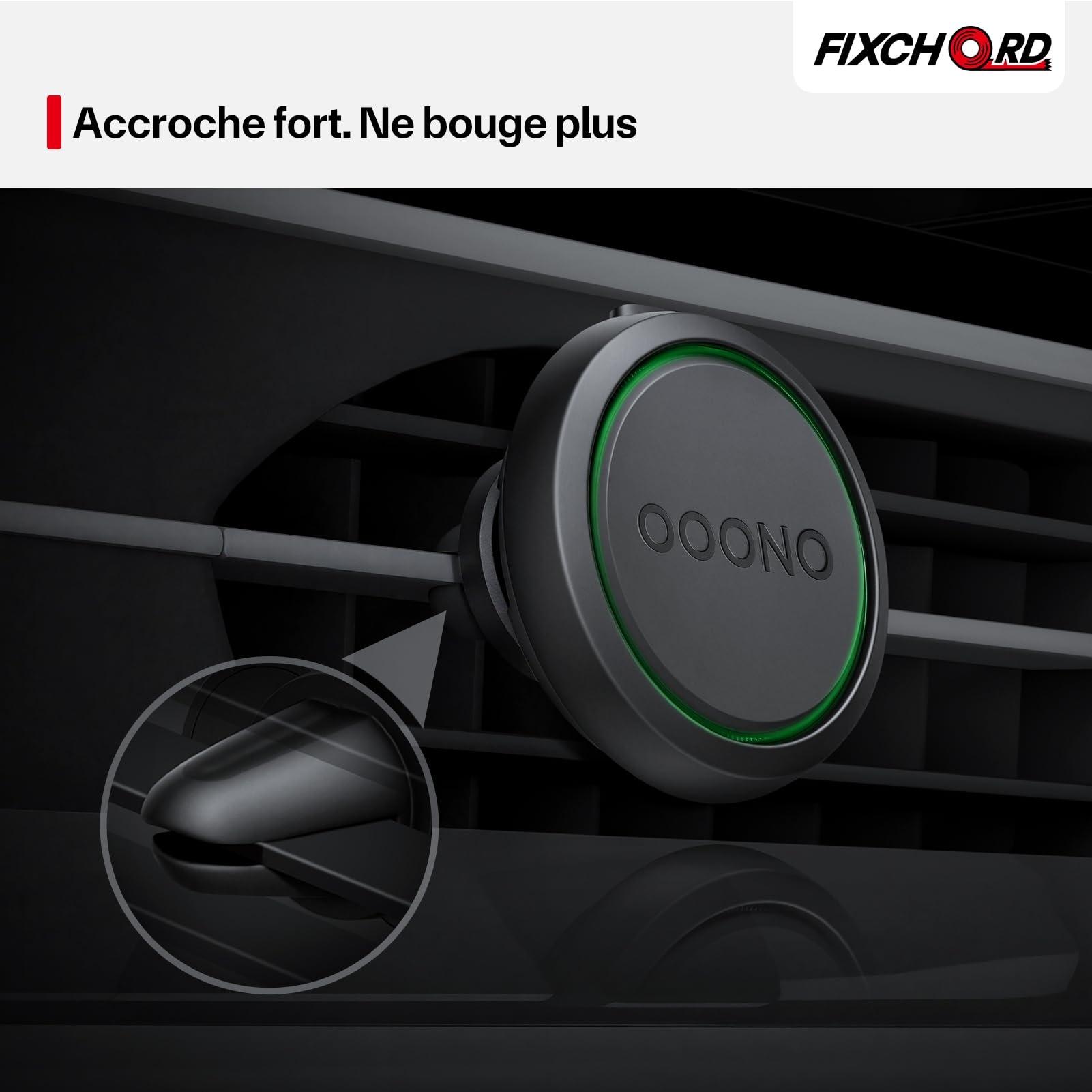 Ooono Halterung für OOONO Co-Driver No.1 - Sonnenblende Halter - Made in Germany