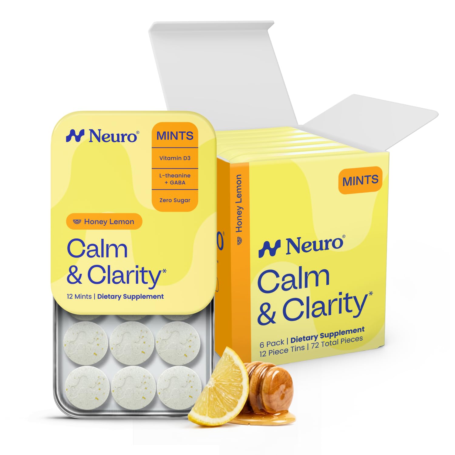 Amazon.com: Neuro Calm & Clarity Mints - GABA L-Theanine Stress