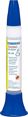 WEICON Contacto VA 100 / (1,06 oz) Pen/Liquid Super Glue/Pegamento de Uso General: Metal, Caucho, Plástico, Madera, Vidrio, China y