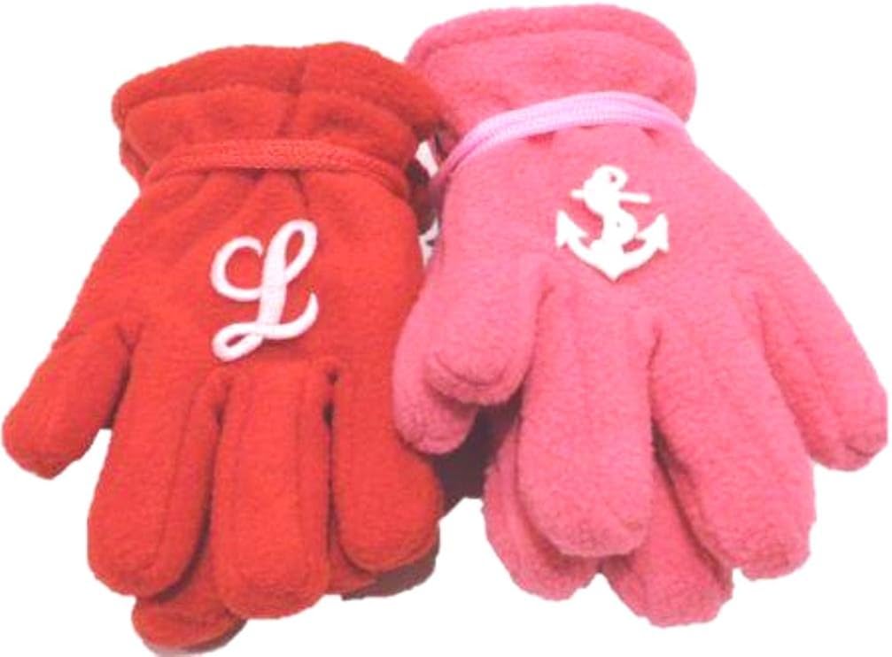 Two Pairs Mongolian Fleece Gloves One with Customer Chosen Monogram