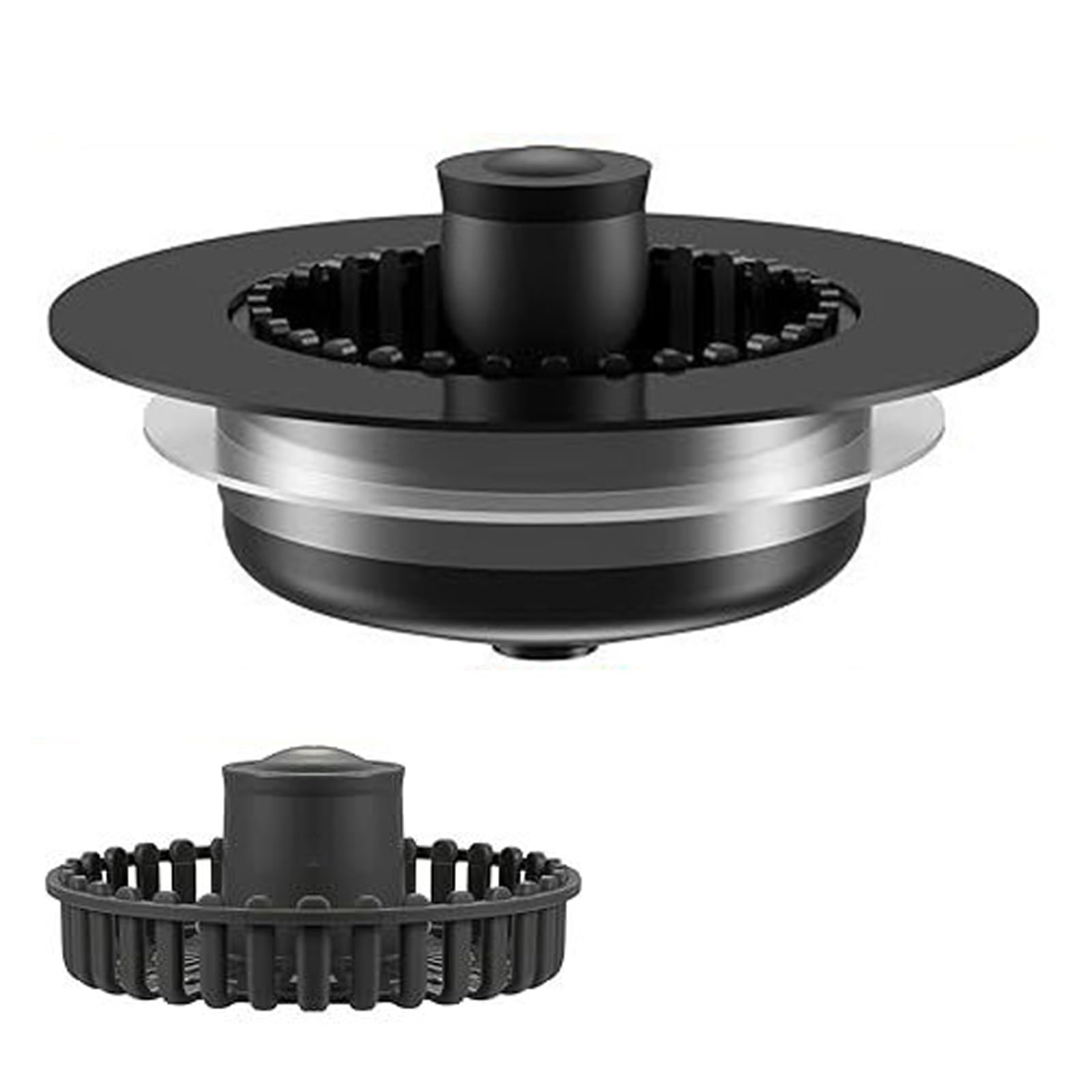 Tfaoys Black 1 Kitchen Sink Drain Plug Drain Strainer Bounce Cores Drains Sinks Plug Anti Clogging Push Type Sink Stopper Enduring Stoppers Bathroom Strainer