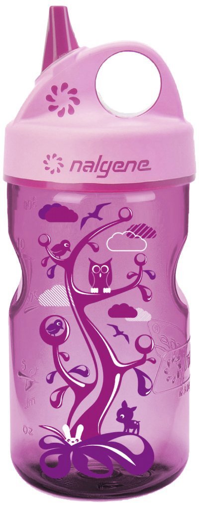 NalgeneGrip 'n Gulp Bottle, Pink Woodland, 12oz (341934)