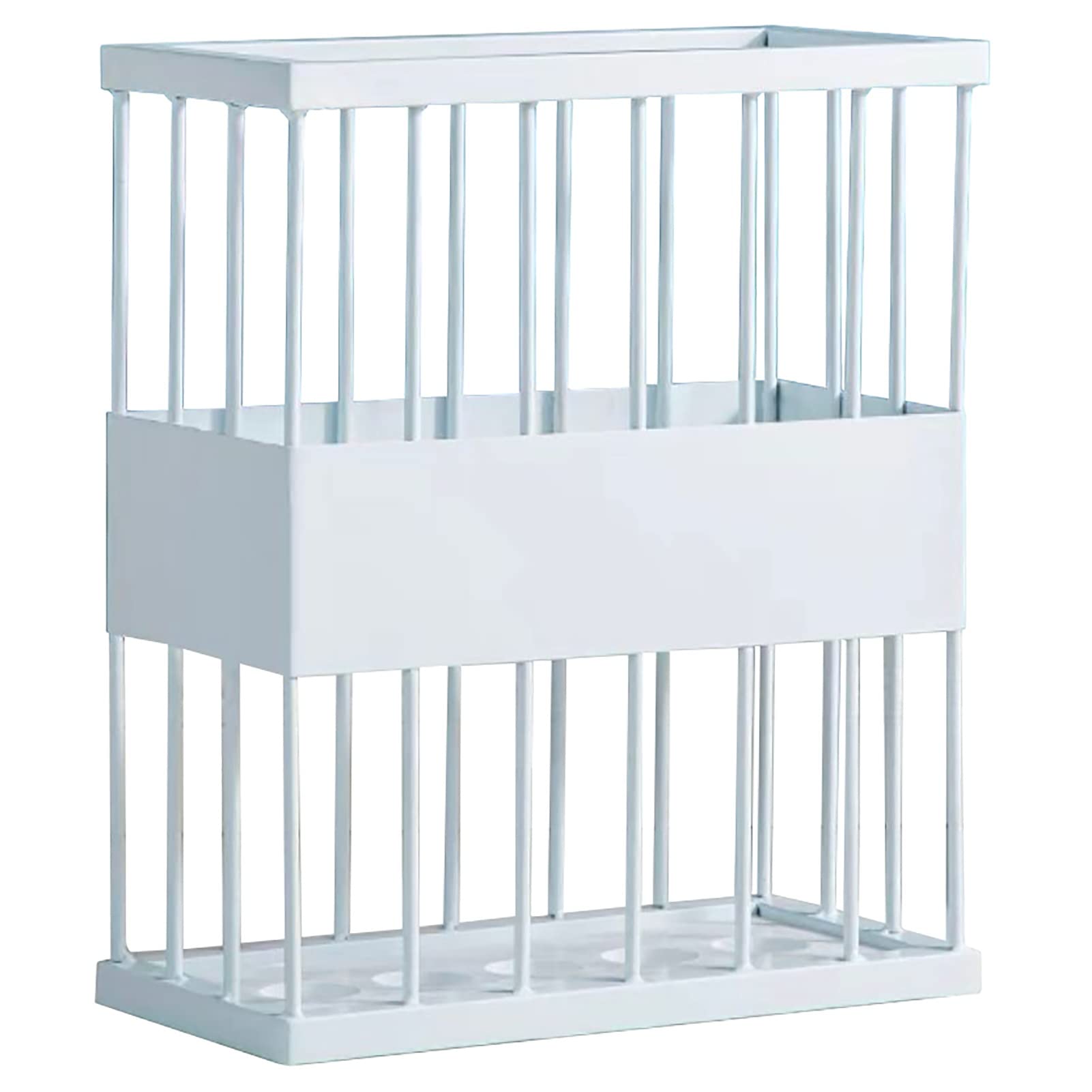 DFGHNBVC Non-Slip Umbrella Stand - Nordic Style Indoor Rack Nizer For Home, Office, Porch Hallway - Rust Resistant White Umbrella Holder For Small Umbrellas