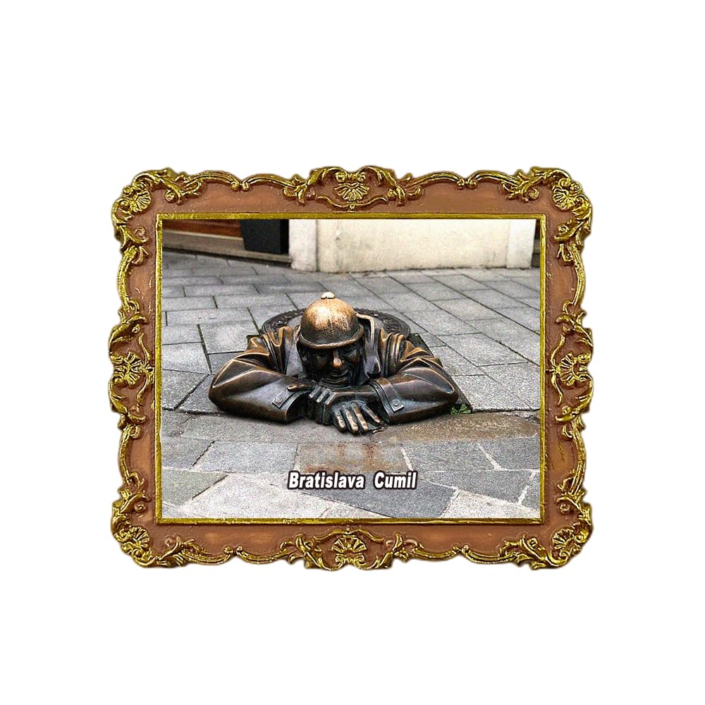 Magnete Frigorifero 3D Bratislava Slovacchia - Souvenir Da Viaggio In Resina, Decorazione Cucina E Casa, Regalo Ricordo, 6x6,5 Cm
