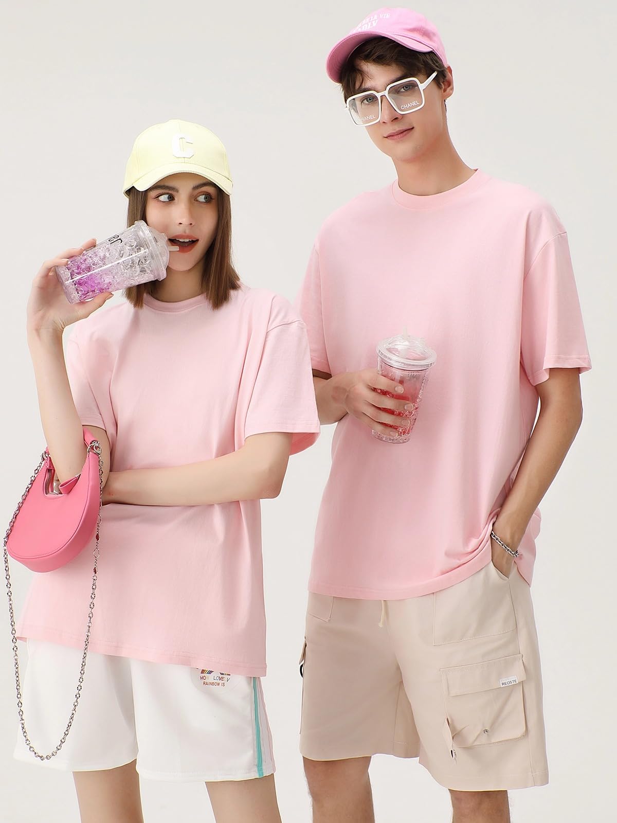 Męskie koszulki oversize moda luźny krój koszulka z okrągłym dekoltem moda uliczna ciężka koszulka z krótkim rękawem siłownia topy treningowe