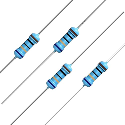 100 unidades de resistencia de 680 ohmios 12 W (0.5 vatios) Resistencia fija de película metálica de tolerancia 1%, múltiples valores de resistencia