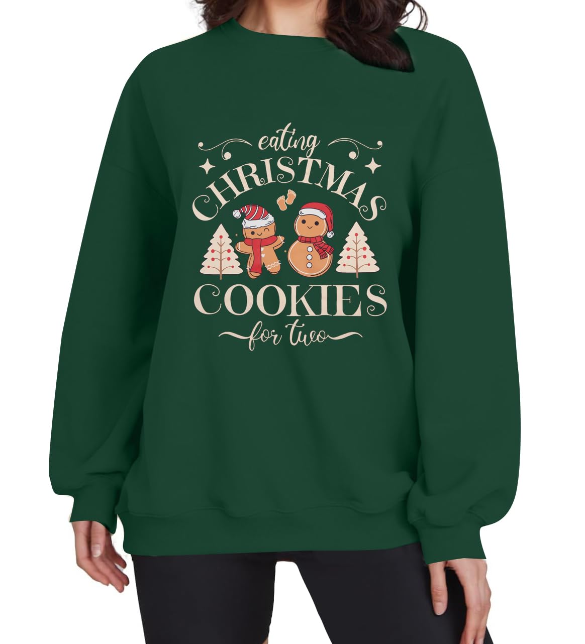 ASTANFY Damen-Pullover für Schwangerschaft, Weihnachten, langärmlig