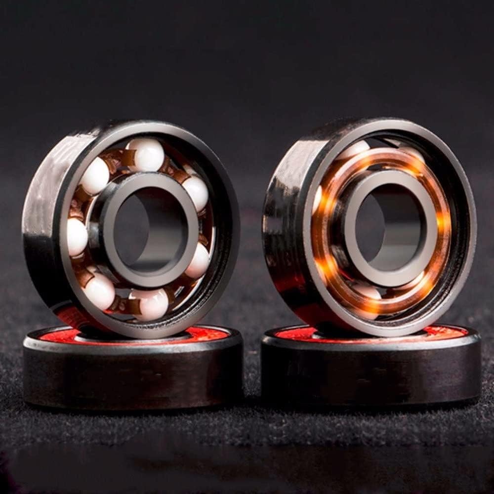 Bearings 8PCS 608 Hybrid Ceramic Skate Bearing ABEC-9 Inline Skate Bearings for Skateboard Longboard HandSpinner