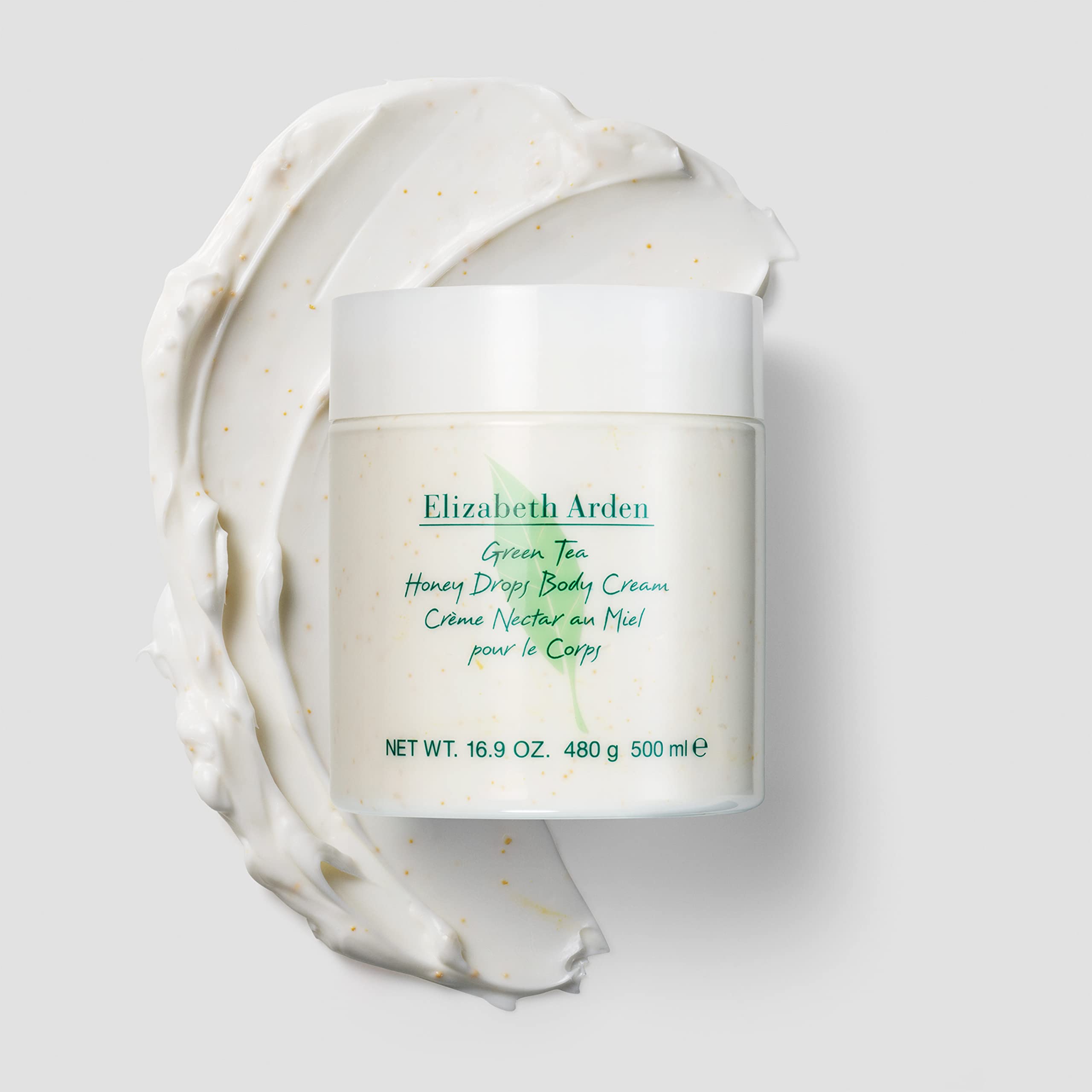 Elizabeth Arden, Green Tea, Crème hydratante corps, Crème pour le corps à base de Nectar au Miel et Thé Vert, Hydrate, Apaise et Adoucit, Senteur Energisante et Stimulante