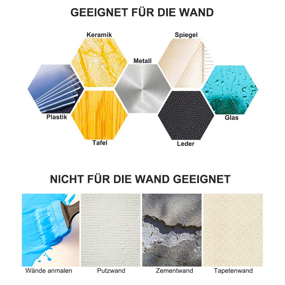 Porte-couteaux magnétique autocollant en acier inoxydable - 50 cm - Barre magnétique - Support de couteau de cuisine - Tenture murale - Protection des couteaux - Deux possibilités de collage et