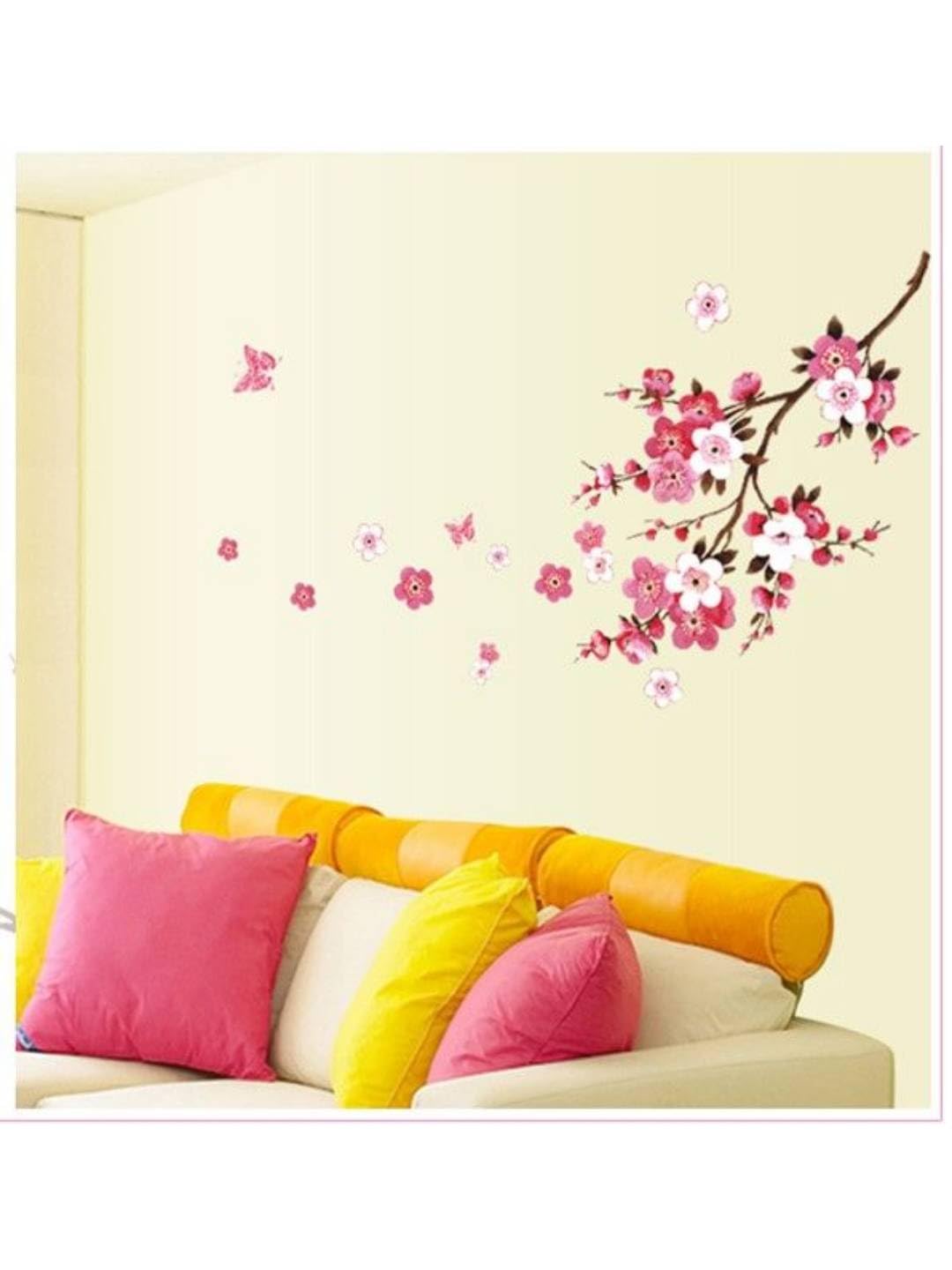 HEUREKA Blossom Flower wall stickers for living room flowers, floral wall stickers, flower sticker, nature wall stickers, garden stickers for walls of home, wall stickers flower design (45 cm X 60 cm) (B0CV9JPKYC) Amazon Price History, Amazon Price Tracker