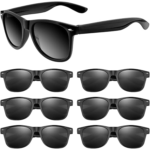 ASTARON Black Sunglasses Bulk, 6/12/24/48 Pack Sunglasses Party Favors for Summer Beach Pool Birthday Wedding Party Supplies