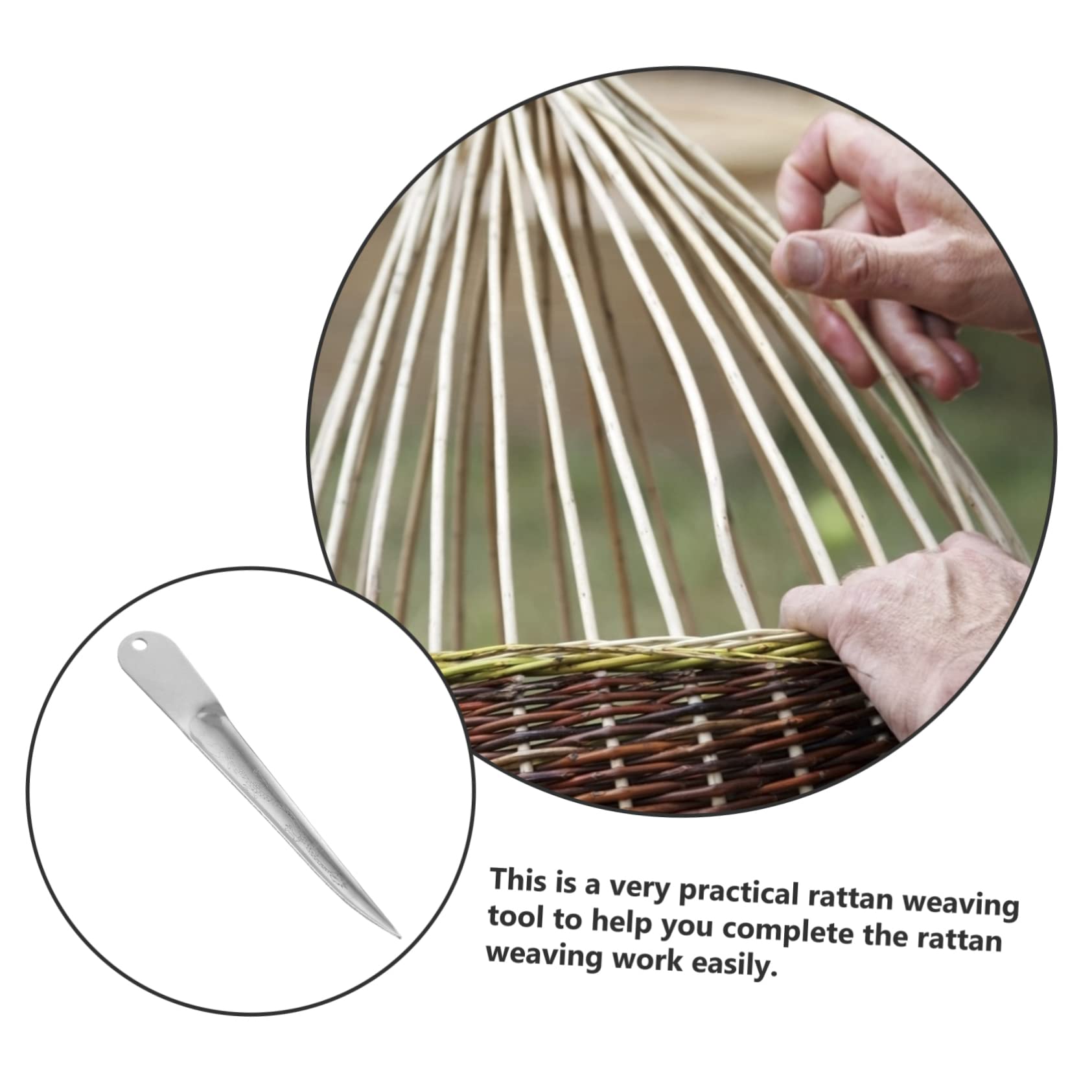 Korbflecht Werkzeug Set - Metall Hebelwerkzeug Mit Schere Für Rattanreparatur