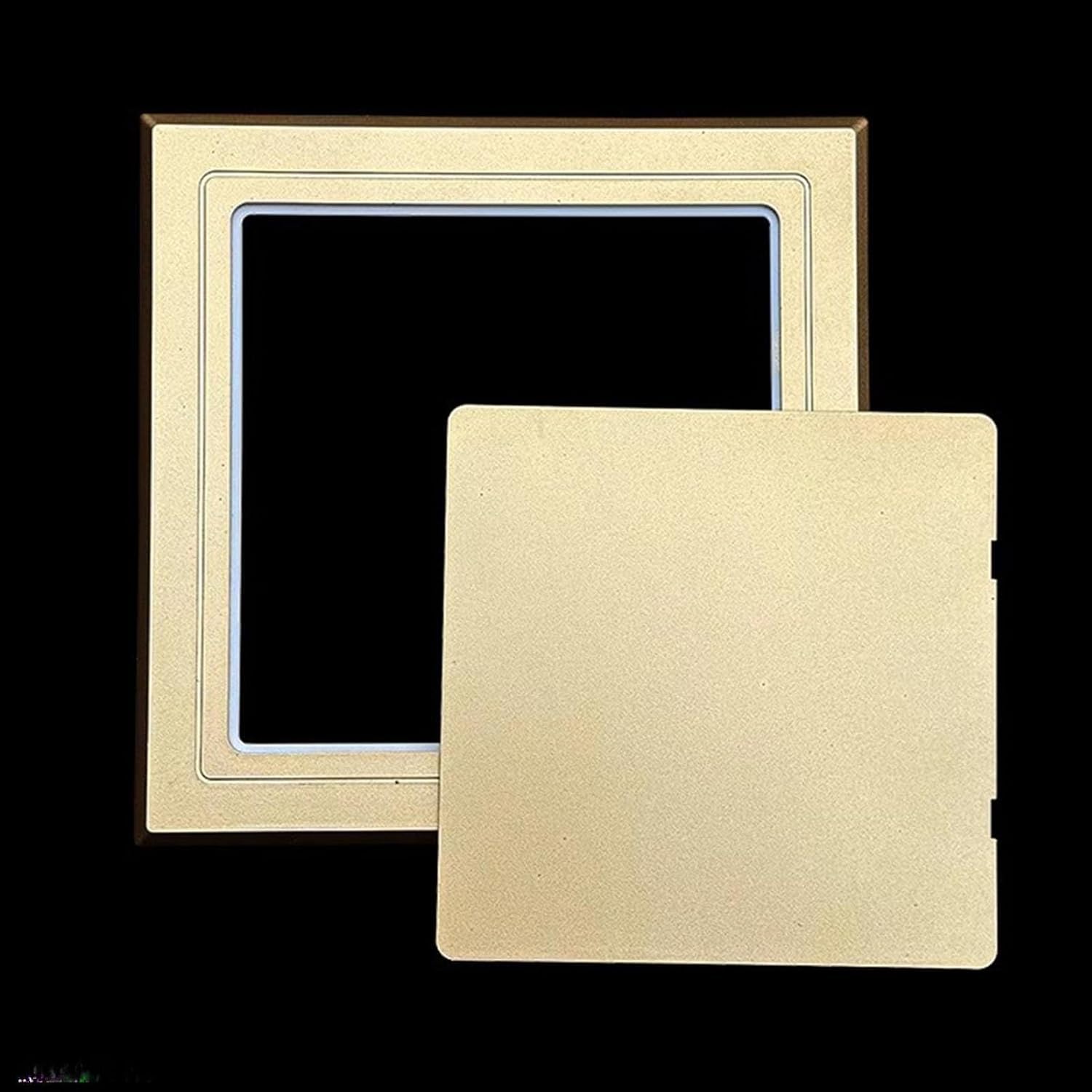 Kanduo Gold Plumbing Access Door Access Panel Self Adhesive Wall Access Panel Door For Shower, Conceals Electric Meter Hole Cover(,200X200mm/7.8X7.8in)