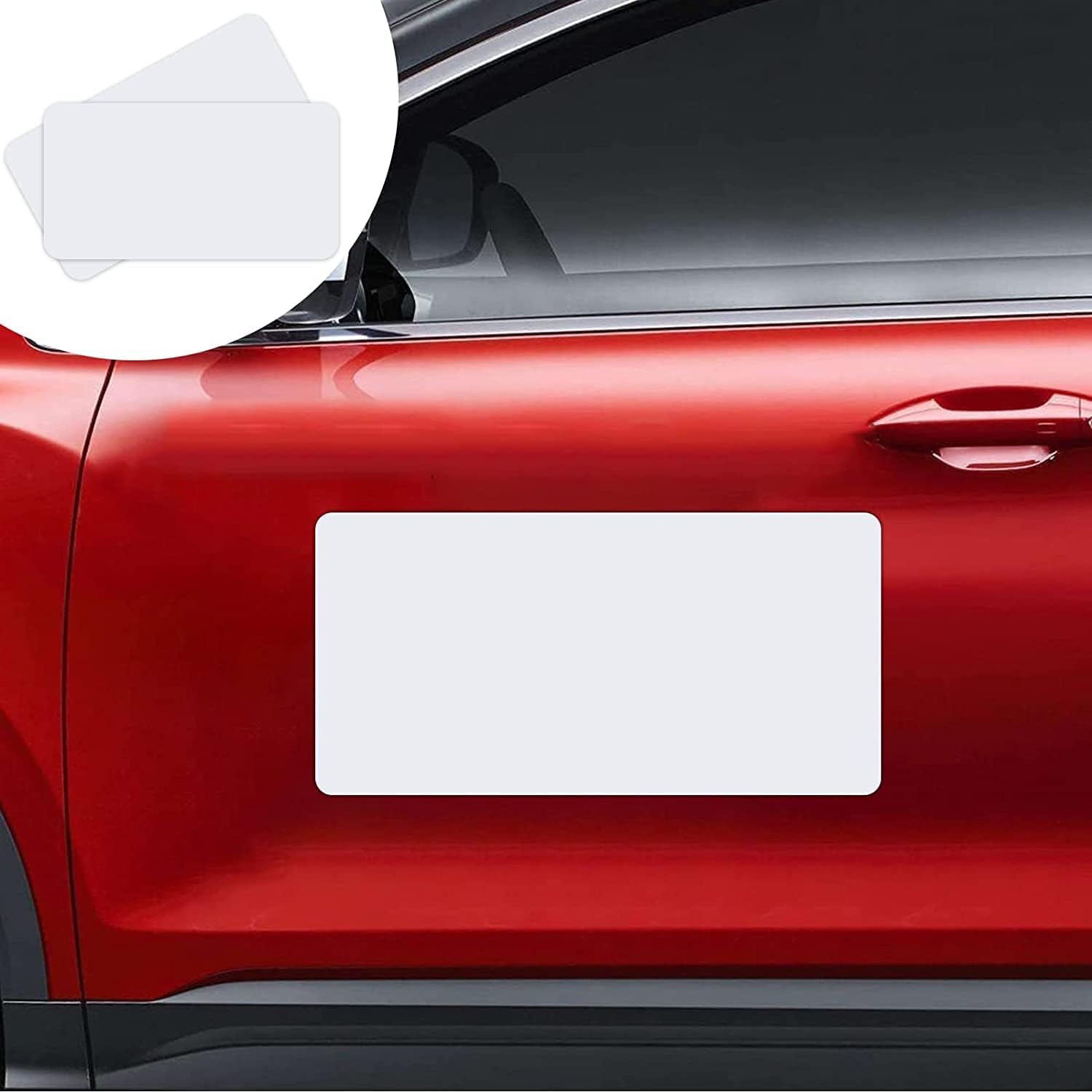 2 Pack 24” x12” Blank Car Magnets, Prevent Car Scratches & Dents, Rounded Corners Blank Car Magnet Set, Magnet for Car to Advertise Business and Cover Company Logo