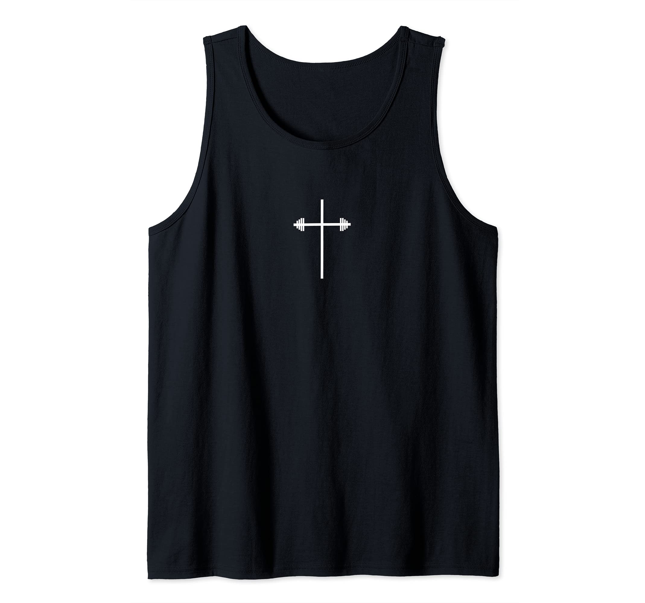Nuleaf Christian ApparelChristian Gym Strength Training Powerlifting Faith Graphic Tank Top