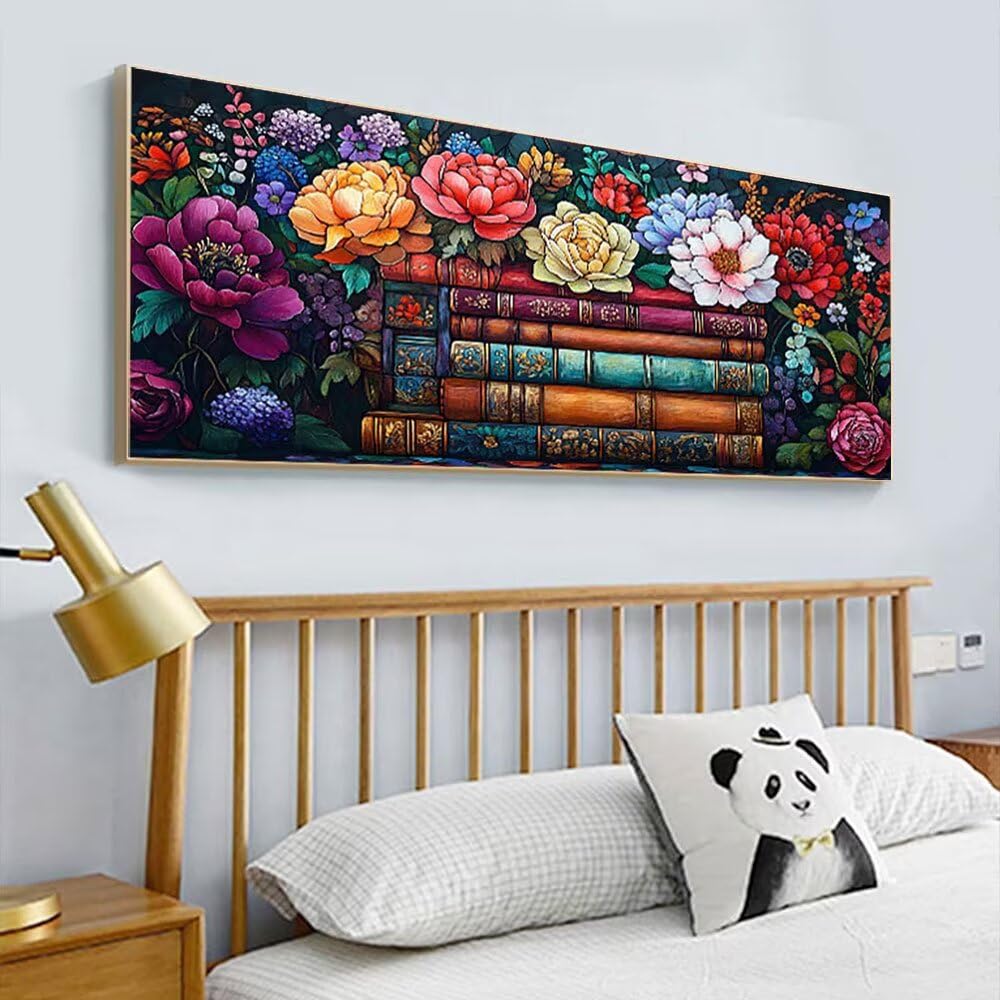 DIY zestawy do malowania diamentowego dla dorosłych, duże XXL, książeczki kwiatowe, okrągłe pełne wiertło, 5D, dla dzieci, kreatywny, klejnot, mozaika, rękodzieło, duży zestaw do salonu, sypialni