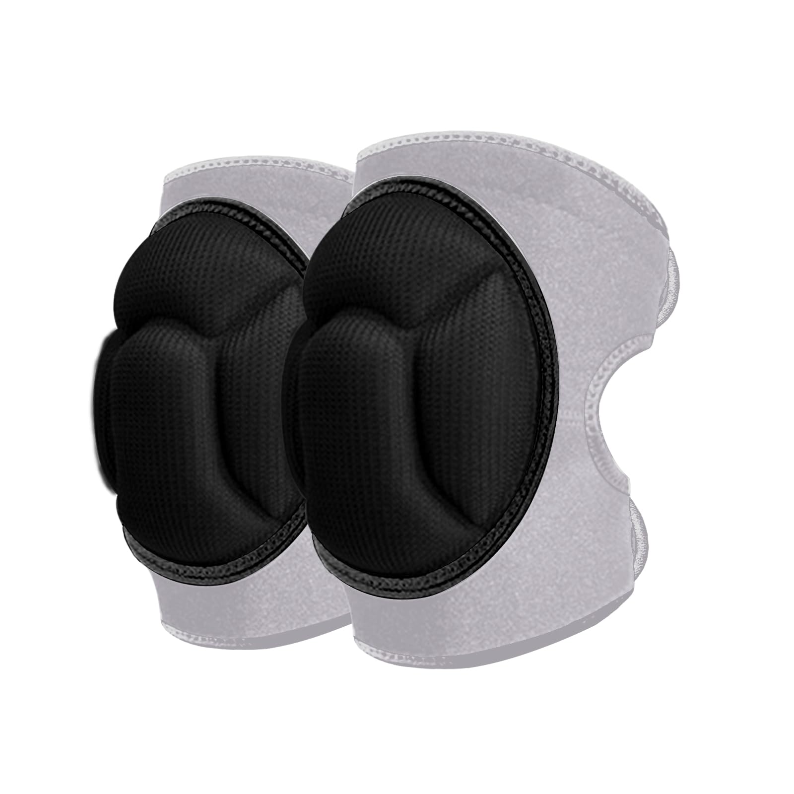 Rodilleras, esponja gruesa antideslizante, rodilleras para evitar colisiones, para correr, montañismo, trabajo en casa, mantenimiento de jardinería (gris, XL)