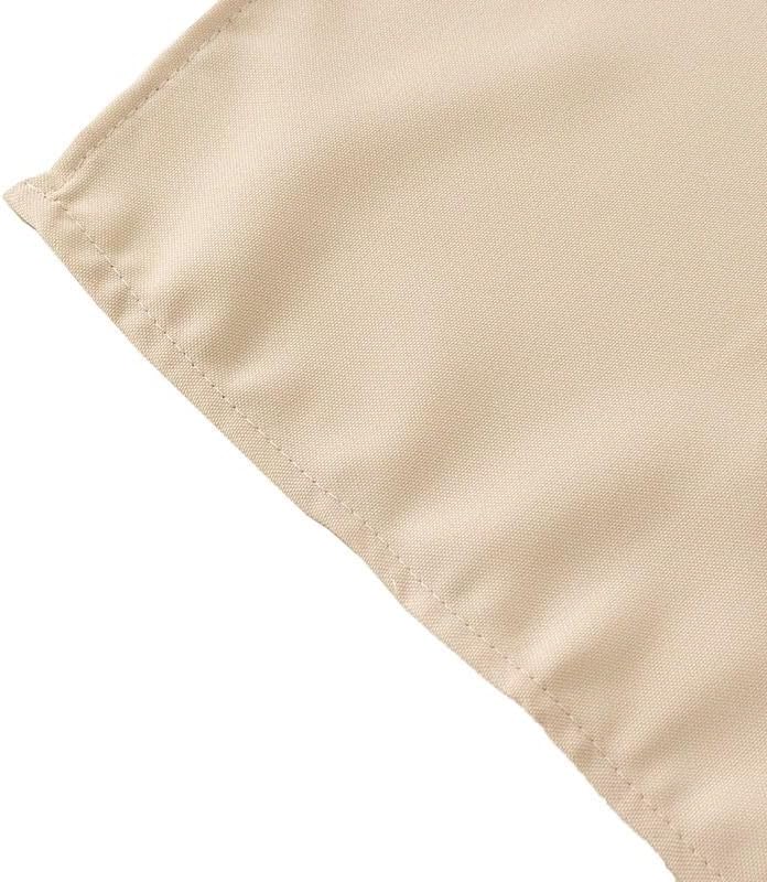 Miniatura 7 de Manteles redondos color beige de 120 pulgadas de tela de alta calidad, manteles de tela para bodas, fiestas, recepción, banquetes, eventos, cocina y