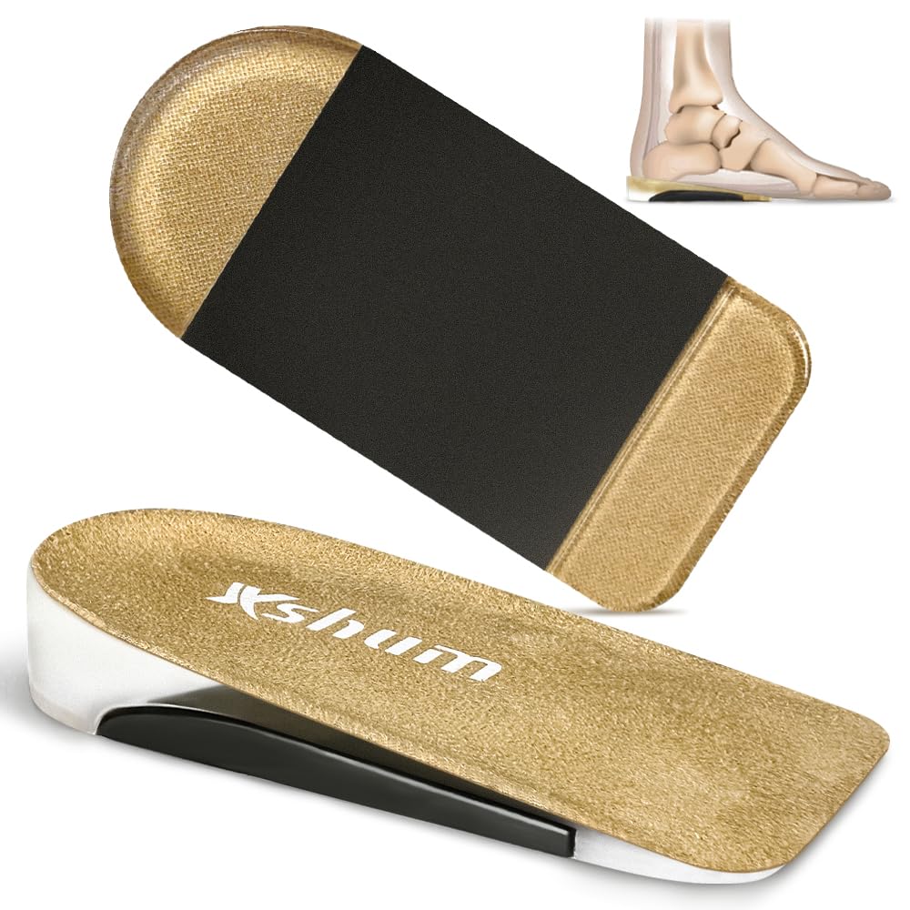 Xshum Heel Cushions for Achilles Tendonitis Relief, Heel Cups for Heel Pain and Plantar Fasciitis, Heel Lift Inserts Provide Support and Cushioning