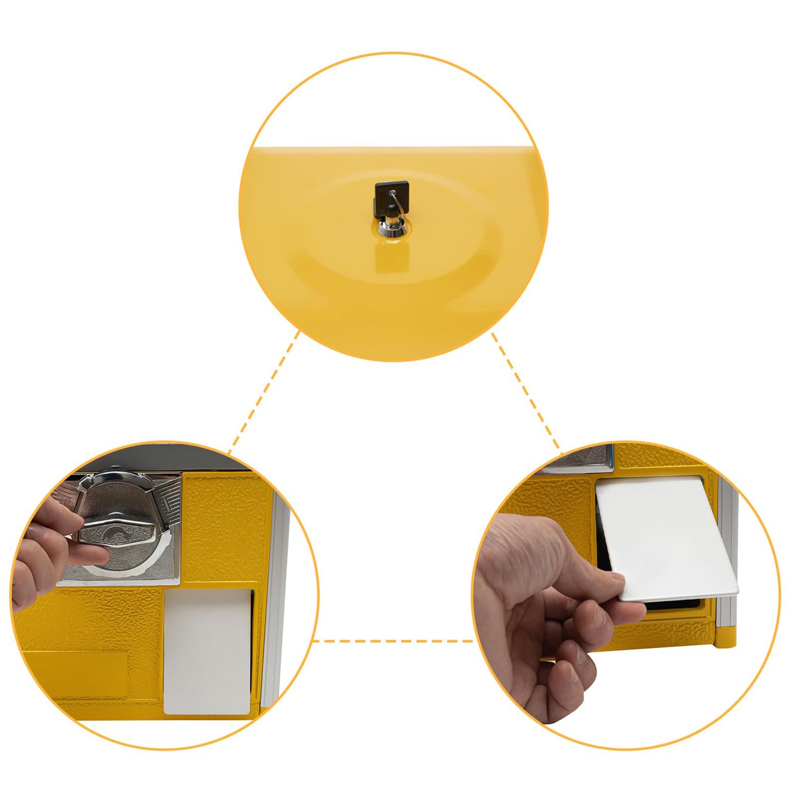 Kapselautomat, kommerzieller Kaugummiautomat für Süßigkeiten, automatischer Kapselautomat für Einzelhandelsgeschäfte, runder Kapsel-Hüpfballspender für 4,5–5,5 cm für Spieleläden,Yellow