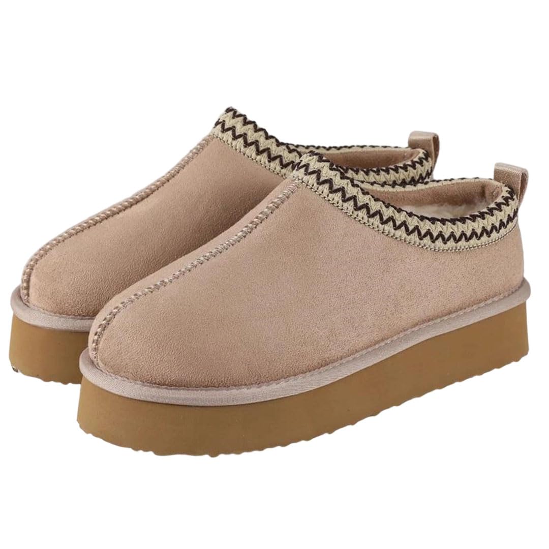 WomenS Winter Slippers Thick Sole Warm Non Slip Indoor House Shoes