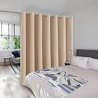 Vista 109 de NICETOWN Cortina opaca divisora para habitación y privacidad, persiana vertical para puerta corrediza, cortinas de ventana con protección solar