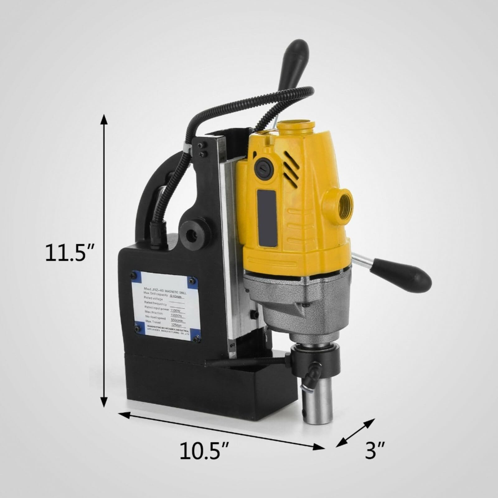 Taladro Magnético, Prensa De Taladro Magnético 1100W Para Máquina Portátil Perforación Superficies Metálicas