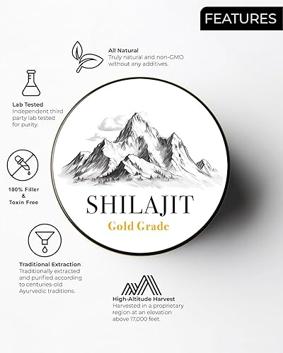 Miniatura 6 de Shilajit Suplemento de resina Shilajit orgánica del Himalaya pura  Glod grado A 100% orgánico puro Shilajit con más de 85 minerales traza y ácido