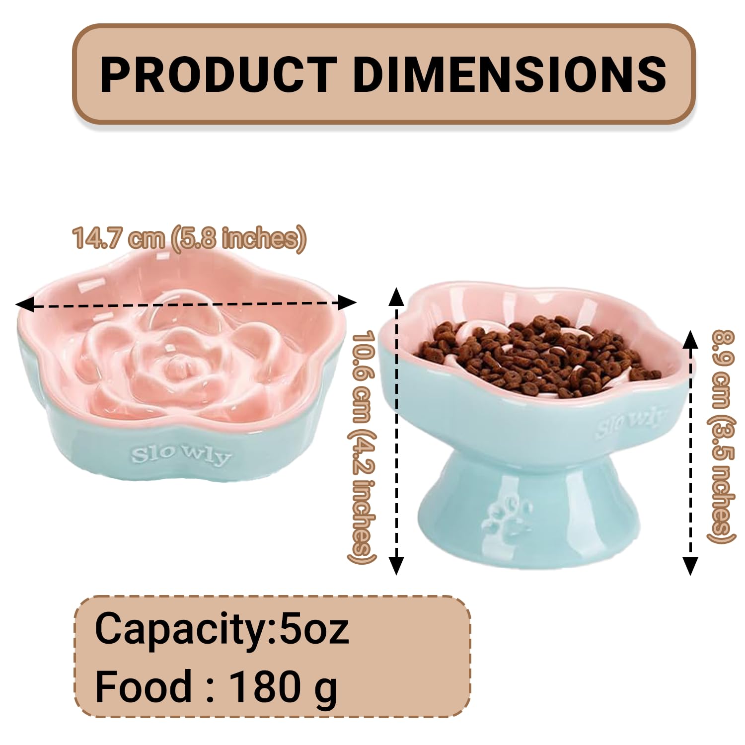 ZHUIYIWIN Anti-Slinging Bowl for Dogs Anti Sling Bowl, Dog Bowl - Image 3
