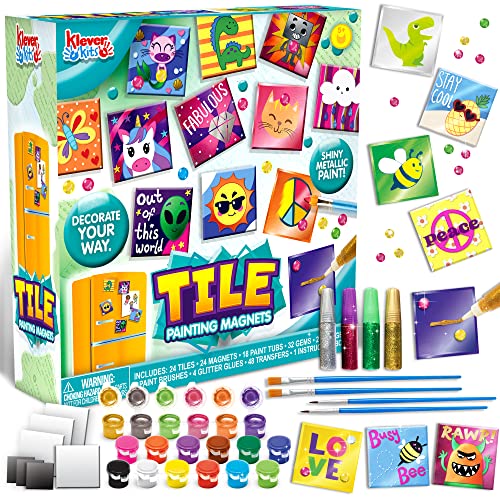 JOYIN 24 Magnetic Mini Tiles Art Kit, Creativity DIY...