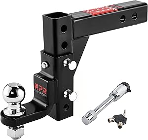 OPENROAD Adjustable Trailer Hitch Ball Mount - Fits 2-Inch Receiver, 2