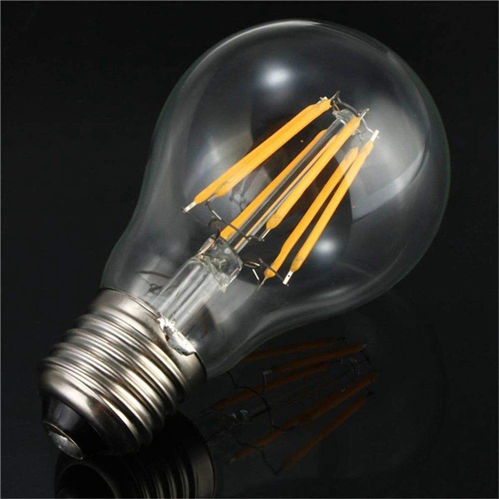 LED Lampadine Di Filamenti Edison 24 V LED A60 E27 Lampadine A Vite, Cassaforte A Bassa Tensione 12-36 V AC / DC 6W 600LM E27 60W Bulb A Incandescenza Equivalente, 3000K Caldo Bianco 4pezzi [classe En