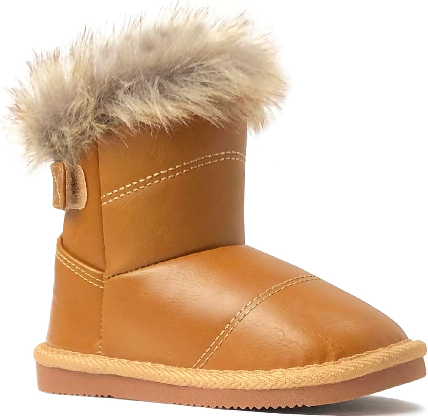 REDVOLUTION New Kids Classic Snow Boots Faux Leather Fashion Boots Outdoor Shoes(Toddler/Little Kid) REDVOLUTION New Kids Classic Snow Boots Faux Leather Fashion Boots Outdoor Shoes(Toddler/Little Kid)