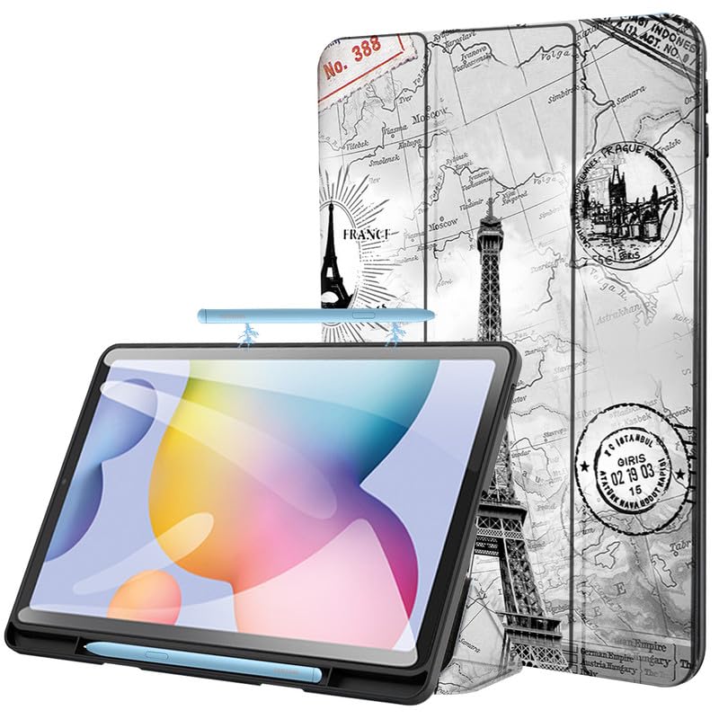 Robustrion Smart Flexible Trifold Flip Stand Case Cover with S Pen Hol