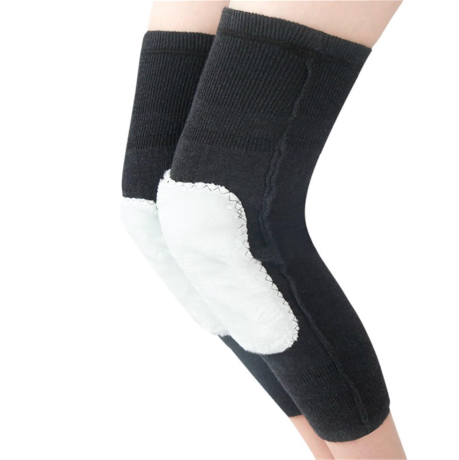 Orteza Kolano Nakolanniki Unisex Ciepłe I Grube, Oddychające Elastyczne, Odpowiednie Do Uprawiania Sportów Na Świeżym Powietrzu Rękaw(White)