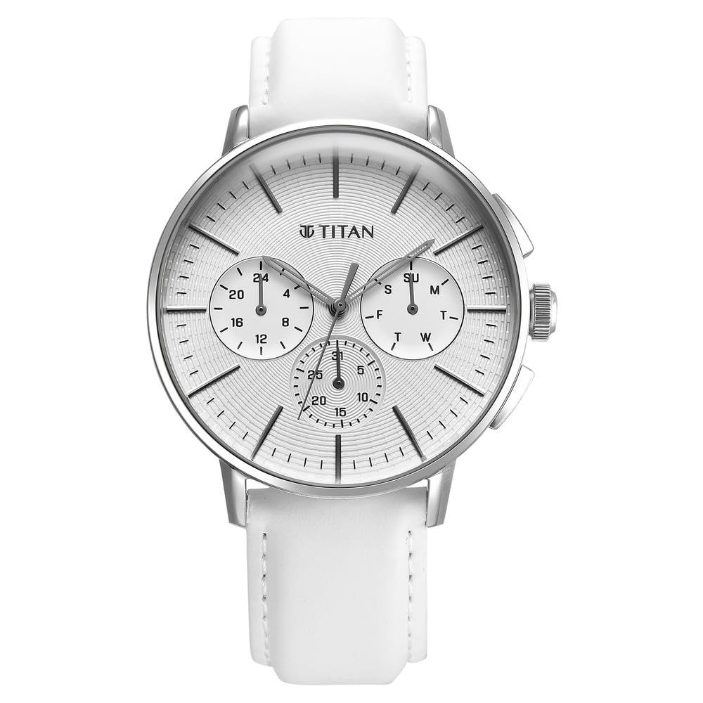Titan Analog Silver White Dial Men's Watch-90200SL04-image-25