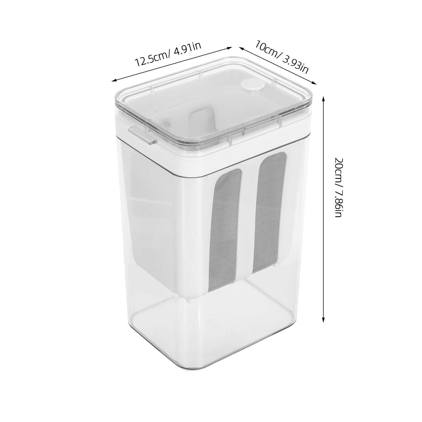 1 zestaw greckich sit do jogurtu z pokrywką - 1,8 l wielokrotnego użytku plastikowe sitko do żywności - filtr do - domowy filtr do jogurtu, separator do mleka sojowego