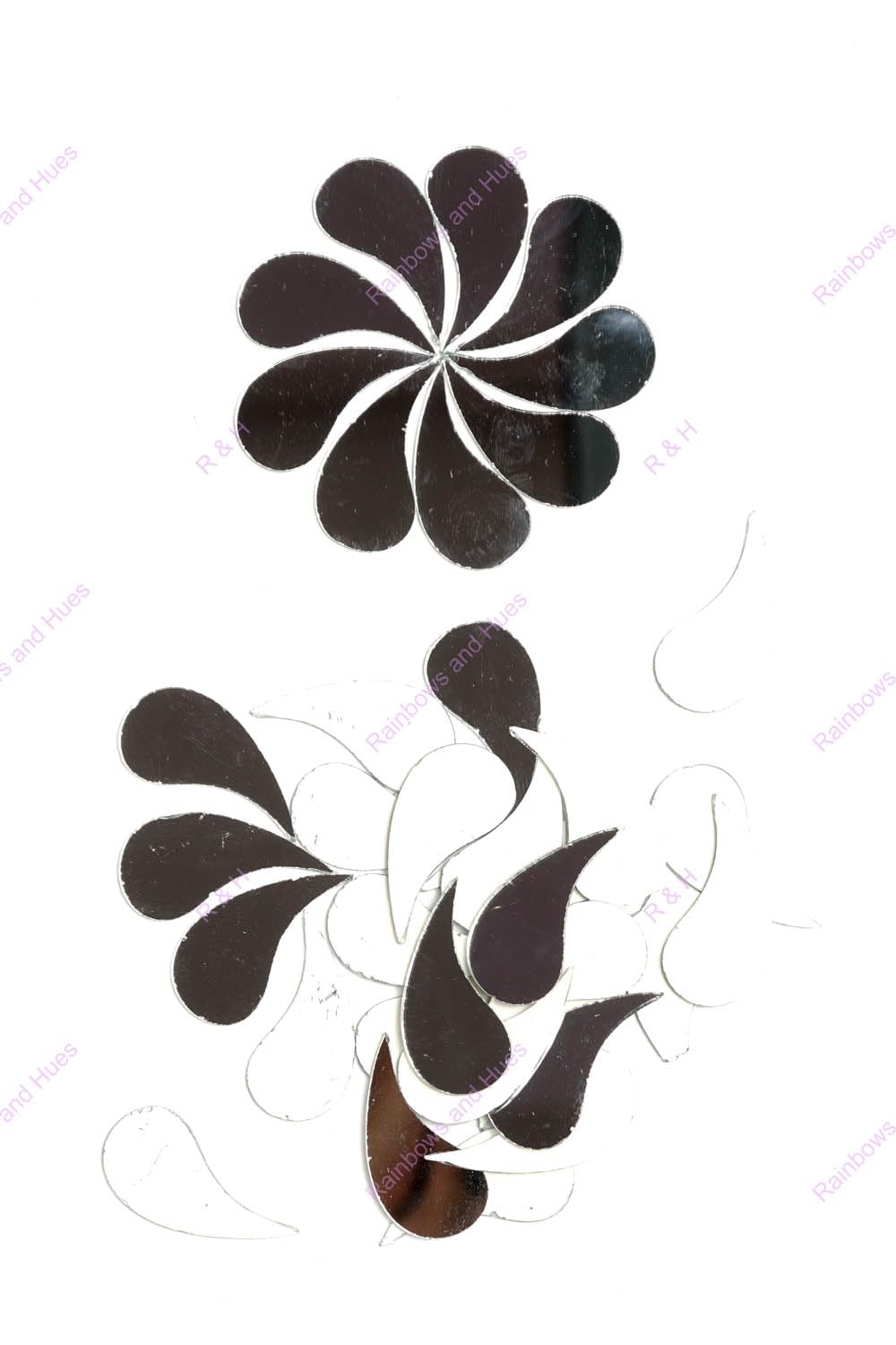 R&H Mango (Kairi) Shape Mirrors 100 Grams, 325 Pcs Approx, for LIPPAN Art, Mirror Art, MUD and Mirror Art, Craft, Mosaic Art, Home Decorations ETC (Right, 1.8 CM) (B0CHS6DKWD) Amazon Price History, Amazon Price Tracker
