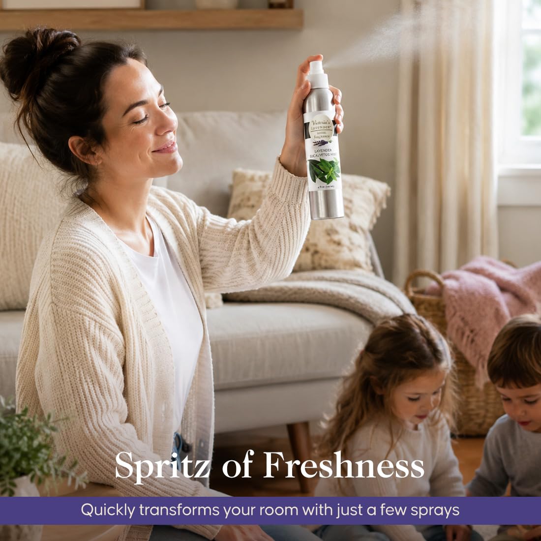 Victoria's Lavender Room Fragrance Spray - Lavender Eucalyptus Mint 4oz view 4