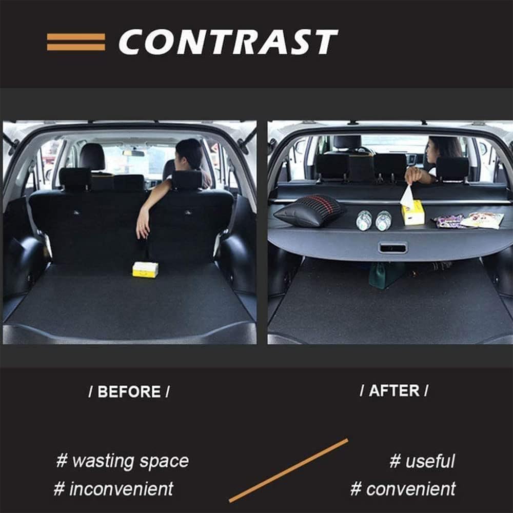 Copertura Bagagliaio, per Citroen DS3 2010-2016 Tronco Privacy Cappelliera Retrattile Cargo Cover Auto Accessori