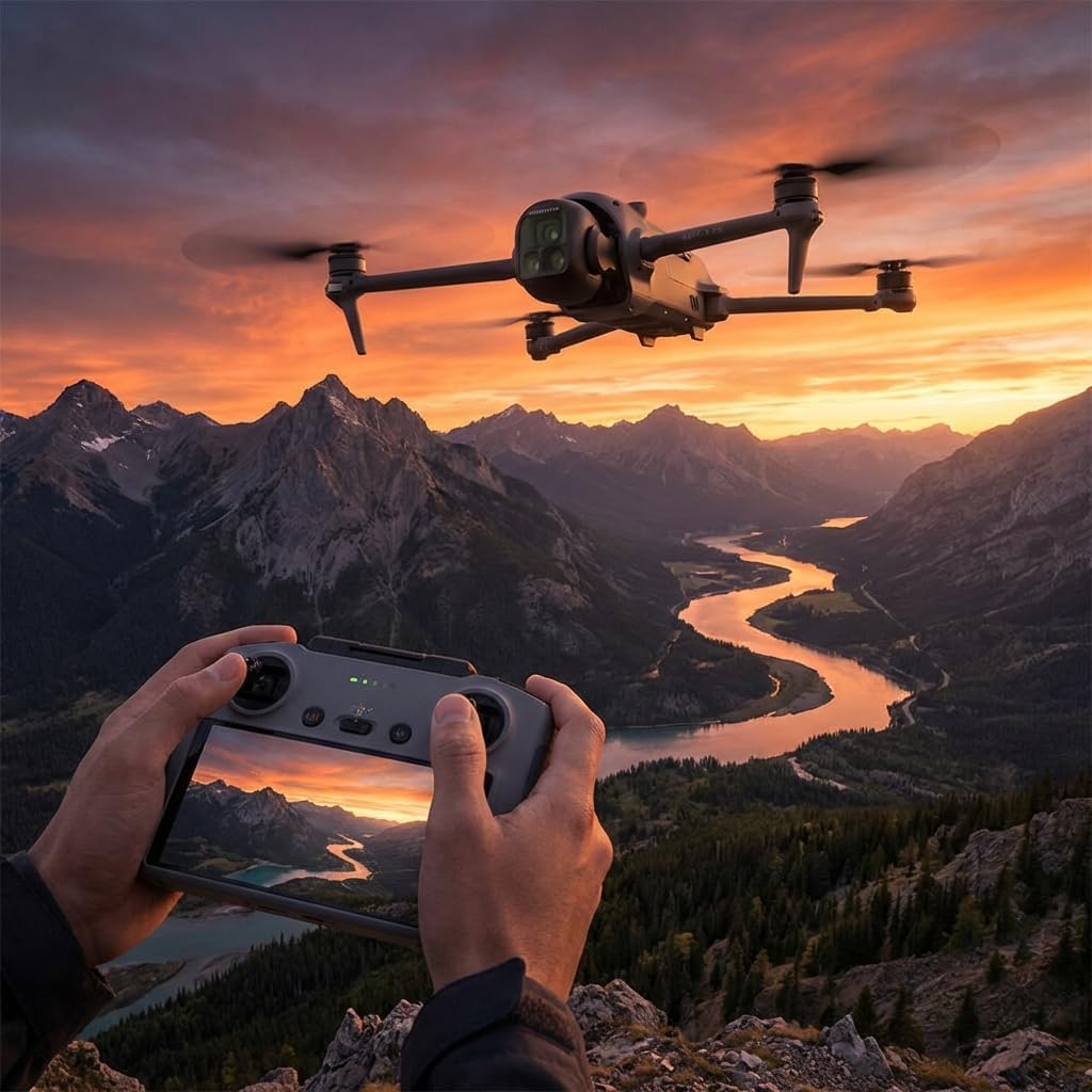 DJI Mavic 4 Pro Drone Bundle Professional Aerial Camera | Cinematic Video | Advanced Obstacle Avoidance| Intelligent Flight Modes | Long Flight Performance + 64GB Card + BackPack + More (12 Pcs) - Image 3